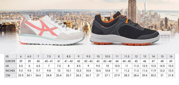 Geox Respira Size Chart